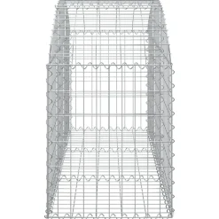 Online FinePRICE Kaareva kivikori 100x30x60/80 cm galvanoitu rauta