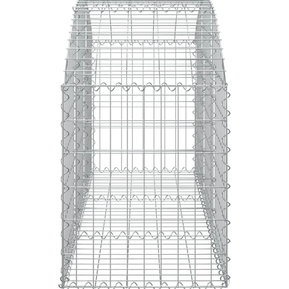 Online FinePRICE Kaareva kivikori 100x30x60/80 cm galvanoitu rauta