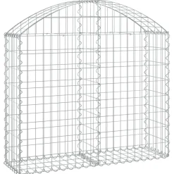 Online FinePRICE Kaareva kivikori 100x30x60/80 cm galvanoitu rauta