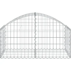 Online FinePRICE Kaareva kivikori 100x30x60/80 cm galvanoitu rauta