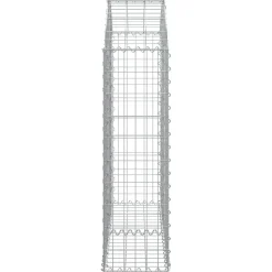 Online FinePRICE Kaareva kivikori 100x30x60/80 cm galvanoitu rauta