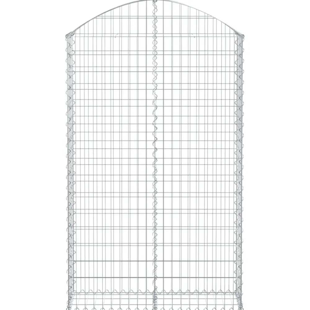 Online FinePRICE Kaareva kivikori 100x30x60/80 cm galvanoitu rauta