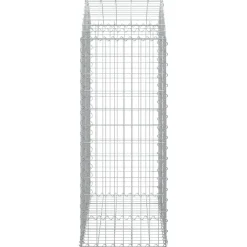 Online FinePRICE Kaareva kivikori 100x30x60/80 cm galvanoitu rauta