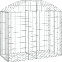 Online FinePRICE Kaareva kivikori 100x30x60/80 cm galvanoitu rauta