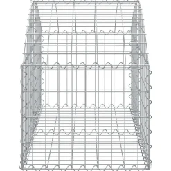 Online FinePRICE Kaareva kivikori 100x30x60/80 cm galvanoitu rauta