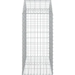 Online FinePRICE Kaareva kivikori 100x30x60/80 cm galvanoitu rauta
