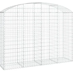 Online FinePRICE Kaareva kivikori 100x30x60/80 cm galvanoitu rauta