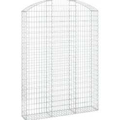 Online FinePRICE Kaareva kivikori 100x30x60/80 cm galvanoitu rauta