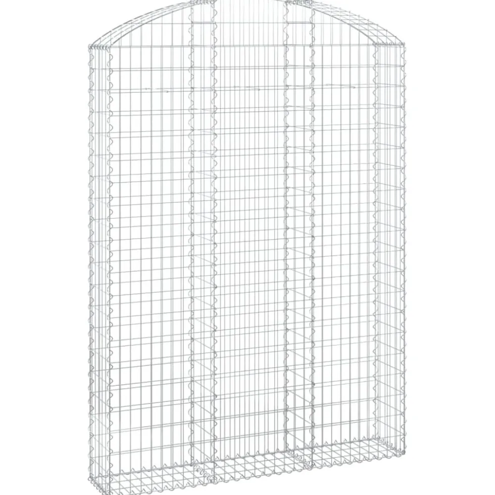 Online FinePRICE Kaareva kivikori 100x30x60/80 cm galvanoitu rauta