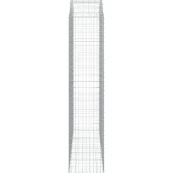 Online FinePRICE Kaareva kivikori 100x30x60/80 cm galvanoitu rauta