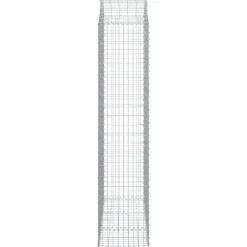 Online FinePRICE Kaareva kivikori 100x30x60/80 cm galvanoitu rauta