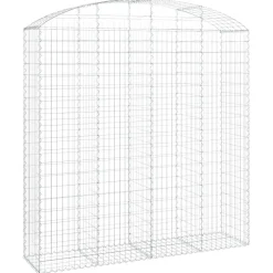 Online FinePRICE Kaareva kivikori 100x30x60/80 cm galvanoitu rauta