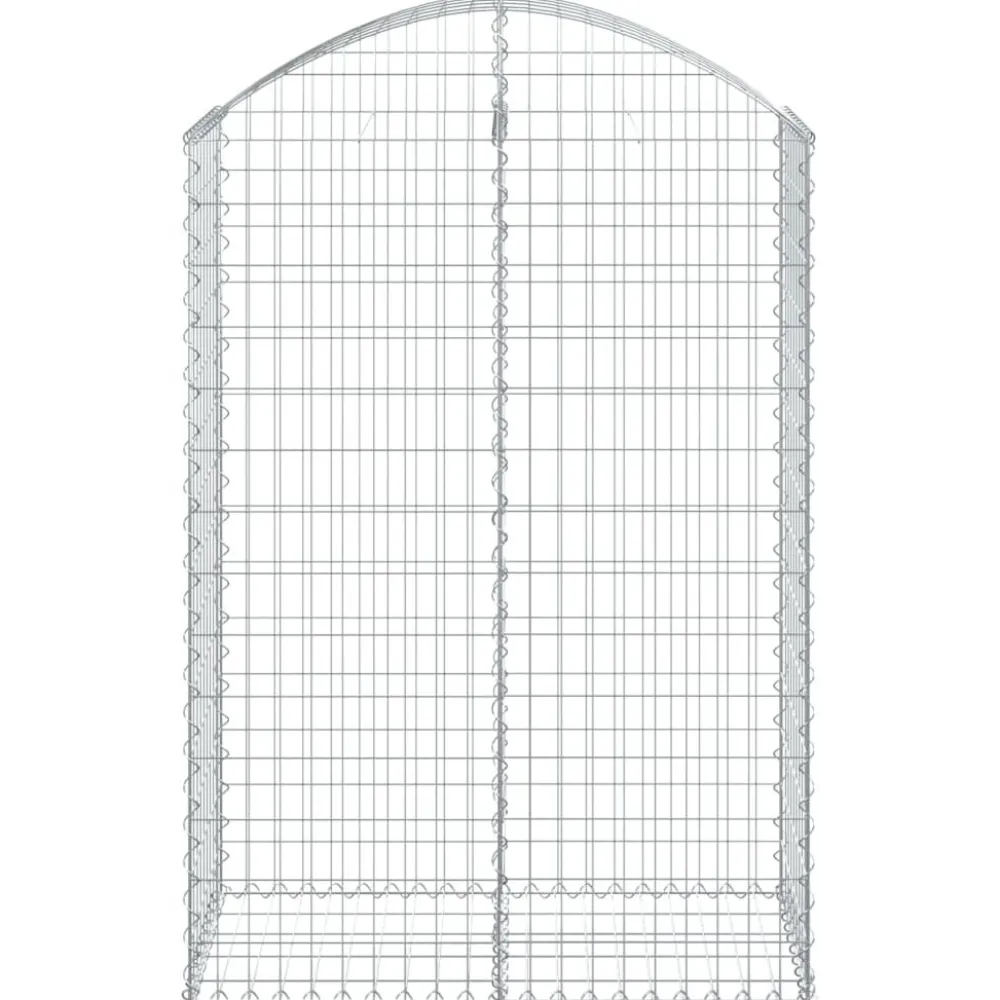 Online FinePRICE Kaareva kivikori 100x30x60/80 cm galvanoitu rauta