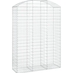 Online FinePRICE Kaareva kivikori 100x30x60/80 cm galvanoitu rauta
