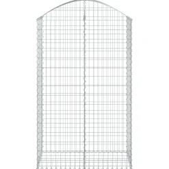 Online FinePRICE Kaareva kivikori 100x30x60/80 cm galvanoitu rauta