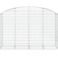 Online FinePRICE Kaareva kivikori 100x30x60/80 cm galvanoitu rauta