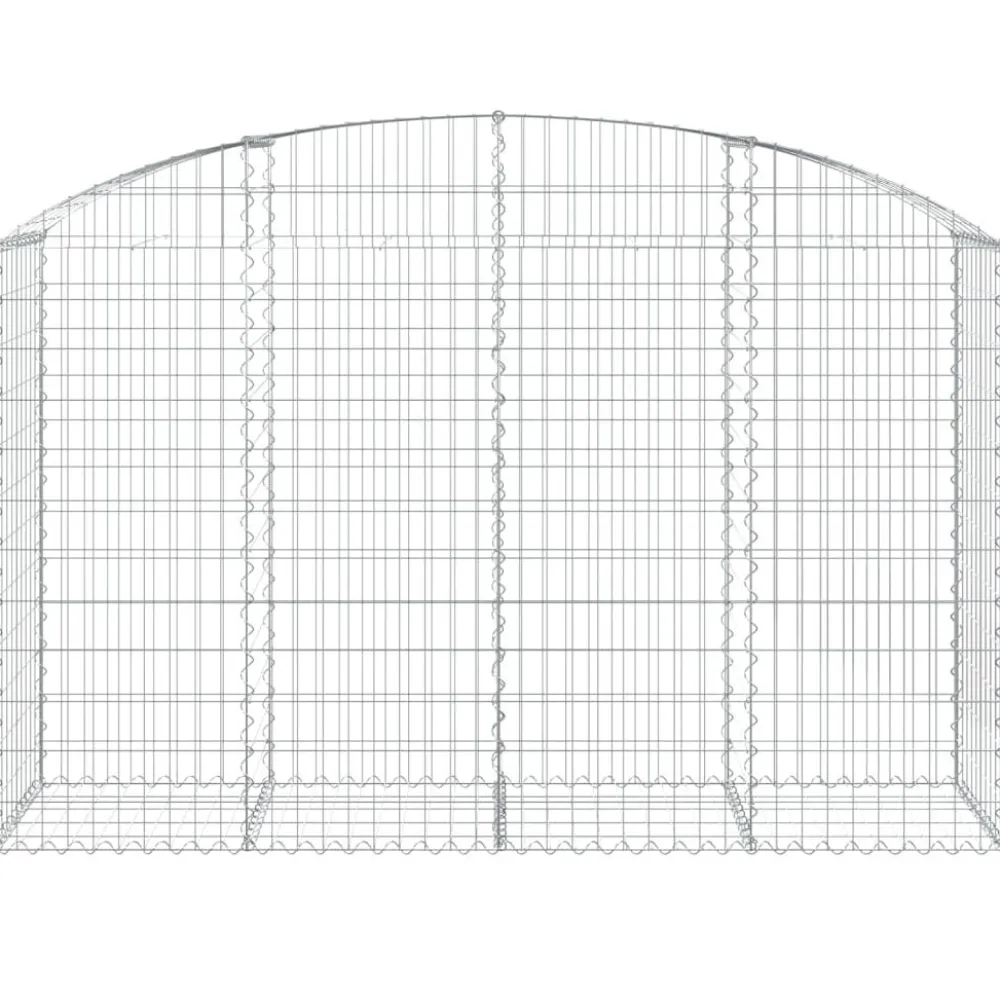 Online FinePRICE Kaareva kivikori 100x30x60/80 cm galvanoitu rauta