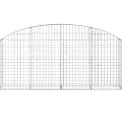 Online FinePRICE Kaareva kivikori 100x30x60/80 cm galvanoitu rauta