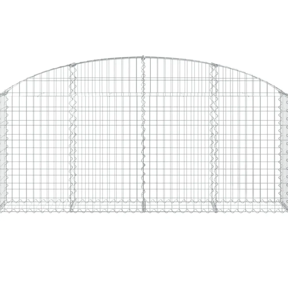 Online FinePRICE Kaareva kivikori 100x30x60/80 cm galvanoitu rauta