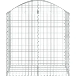 Online FinePRICE Kaareva kivikori 100x30x60/80 cm galvanoitu rauta
