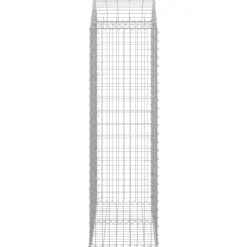 Online FinePRICE Kaareva kivikori 100x30x60/80 cm galvanoitu rauta