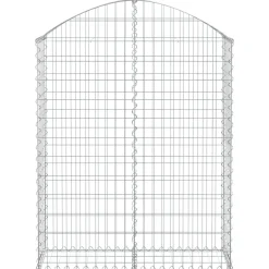 Online FinePRICE Kaareva kivikori 100x30x60/80 cm galvanoitu rauta