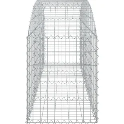 Online FinePRICE Kaareva kivikori 100x30x60/80 cm galvanoitu rauta