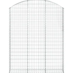 Online FinePRICE Kaareva kivikori 100x30x60/80 cm galvanoitu rauta