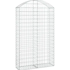 Online FinePRICE Kaareva kivikori 100x30x60/80 cm galvanoitu rauta