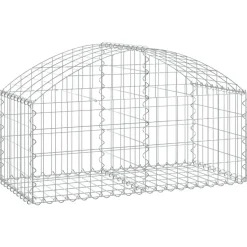 Online FinePRICE Kaareva kivikori 100x30x60/80 cm galvanoitu rauta