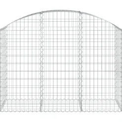 Online FinePRICE Kaareva kivikori 100x30x60/80 cm galvanoitu rauta