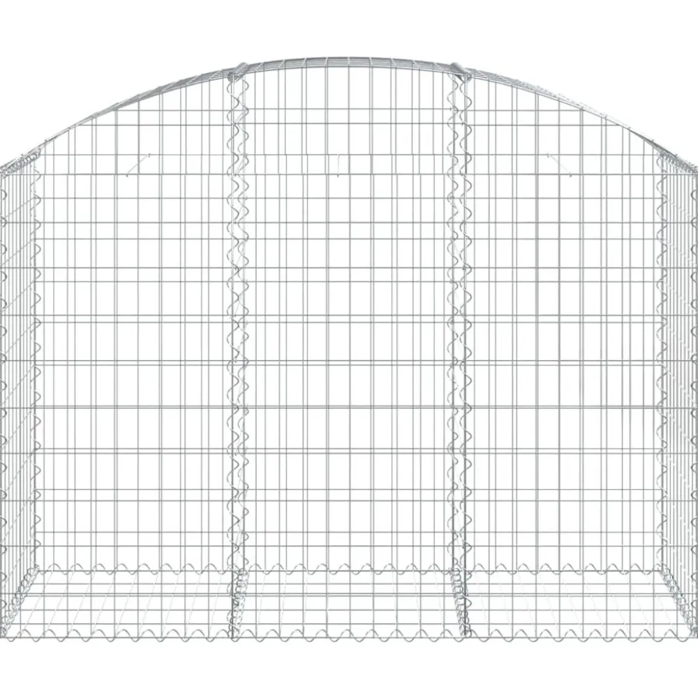 Online FinePRICE Kaareva kivikori 100x30x60/80 cm galvanoitu rauta