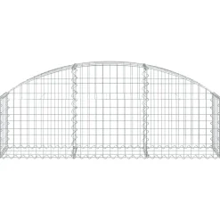 Online FinePRICE Kaareva kivikori 100x30x60/80 cm galvanoitu rauta