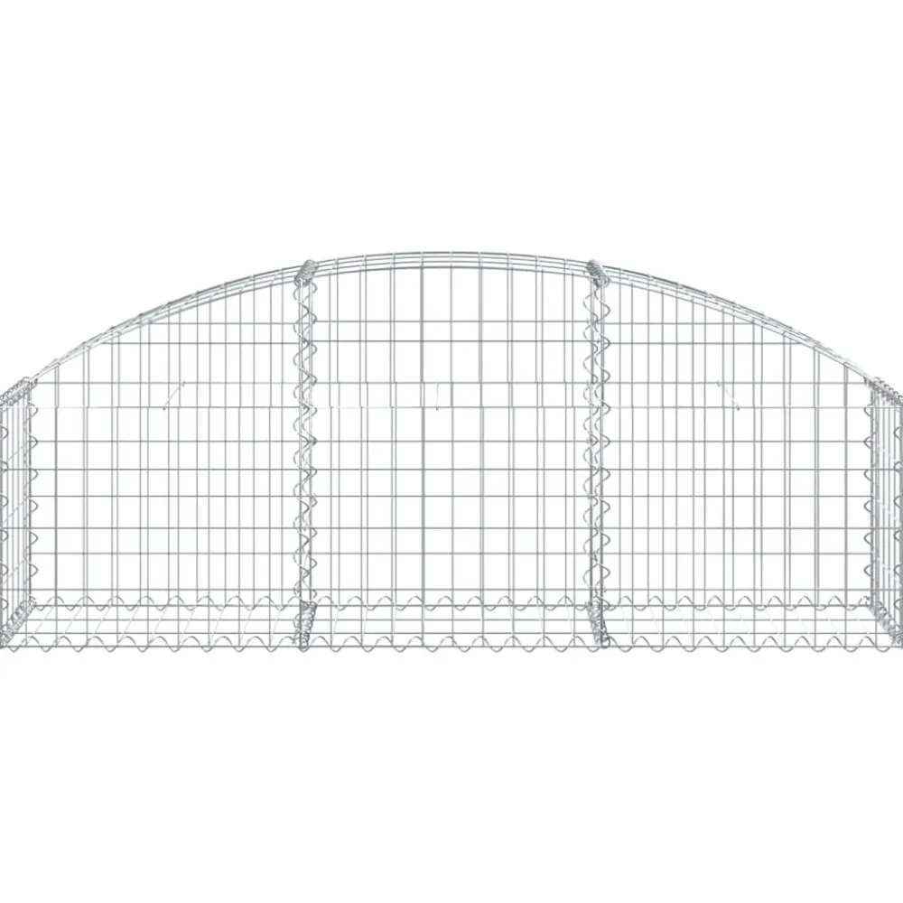 Online FinePRICE Kaareva kivikori 100x30x60/80 cm galvanoitu rauta