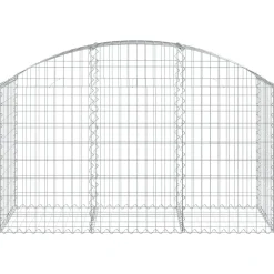 Online FinePRICE Kaareva kivikori 100x30x60/80 cm galvanoitu rauta
