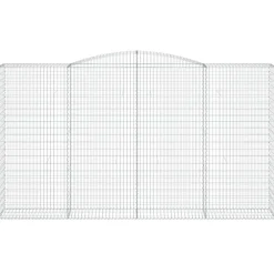 Discount FinePRICE Kaareva kivikori 200x50x40/60 cm galvanoitu rauta