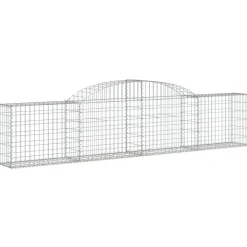 Discount FinePRICE Kaareva kivikori 200x50x40/60 cm galvanoitu rauta