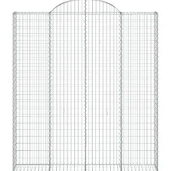 Discount FinePRICE Kaareva kivikori 200x50x40/60 cm galvanoitu rauta