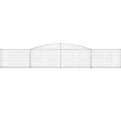 Discount FinePRICE Kaareva kivikori 200x50x40/60 cm galvanoitu rauta