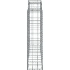 Discount FinePRICE Kaareva kivikori 200x50x40/60 cm galvanoitu rauta