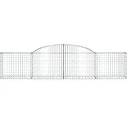 Discount FinePRICE Kaareva kivikori 200x50x40/60 cm galvanoitu rauta