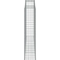 Discount FinePRICE Kaareva kivikori 200x50x40/60 cm galvanoitu rauta