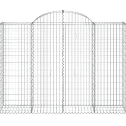 Discount FinePRICE Kaareva kivikori 200x50x40/60 cm galvanoitu rauta
