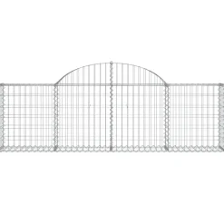 Discount FinePRICE Kaareva kivikori 200x50x40/60 cm galvanoitu rauta