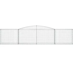 Discount FinePRICE Kaareva kivikori 200x50x40/60 cm galvanoitu rauta
