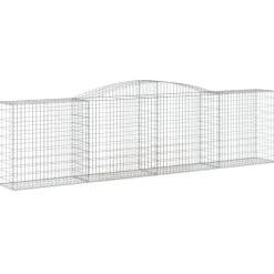 Discount FinePRICE Kaareva kivikori 200x50x40/60 cm galvanoitu rauta