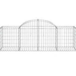 Discount FinePRICE Kaareva kivikori 200x50x40/60 cm galvanoitu rauta