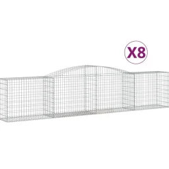 Discount FinePRICE Kaareva kivikori 200x50x40/60 cm galvanoitu rauta