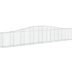 Clearance FinePRICE Kaareva kivikori 200x50x40/60 cm galvanoitua rautaa