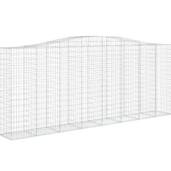 Clearance FinePRICE Kaareva kivikori 200x50x40/60 cm galvanoitua rautaa